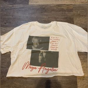 Maya Angelou crop tee